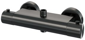 Brauer Stripe opbouw regendouche met 25cm hoofddouche en 3 standen handdouche gunmetal geborsteld PVD