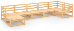 vidaXL 7-delige Loungeset massief grenenhout