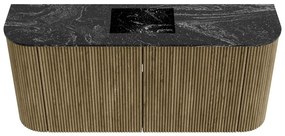 Mondiaz Joya DLux 95cm toiletmeubel ronding links/rechts dusk met wastafel faye midden 1 kraangat lava