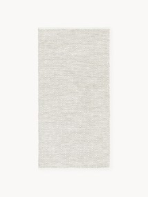 Handgeweven indoor & outdoor vloerkleed Rika met vintage ruitjesmotief