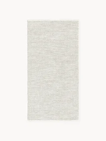 Handgeweven outdoor vloerkleed Rika met vintage ruitjesmotief