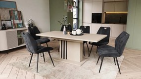 LEONEL Beige (Champagne) – MODERNE VOUWTAFEL TOT 180 cm!