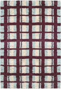 Handgeweven wollen hoogpolig vloerkleed Arbor