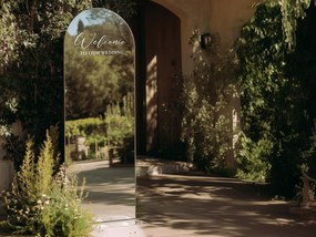 Spiegelsticker S13 – Welcome to our wedding