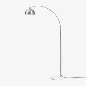Diala Ijzeren Vloerlamp Grijs – Chroom & ↑200 Cm - Sklum