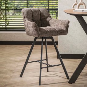 Draaibare Barstoel Taupe Renegade Stof