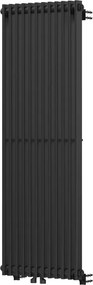 Mexen Kansas dekoratieve radiator 1200 x 420 mm, 842 W, zwart - W204-1200-420-00-70