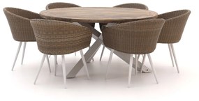 Manifesto Veruno/ROUGH-Y ø 150cm dining tuinset 7-delig