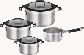 Kookpottenset Silence Pro van edelstaal, 4-delig