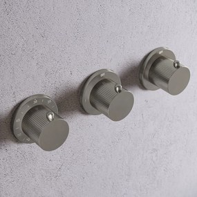 Saniclear Plus Stripes thermostaatkraan afbouwdeel RVS