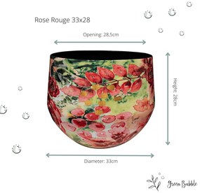 Designed by Lammie Pot Rose Rouge