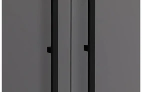 Goossens Kledingkast Easy Storage Ddk, Kledingkast 253 cm breed, 220 cm hoog, 5x glas draaideur