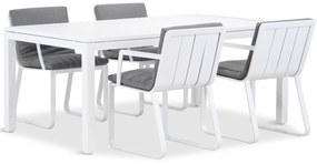 Tuinset 4 personen 180 cm Aluminium Wit Lifestyle Garden Furniture Estancia/Concept