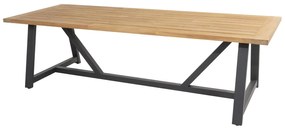 Taste by 4 Seasons Noah RVS tuintafel met teak blad 260 x 100 cm SALE Tuintafel houtkleur weerbestendig