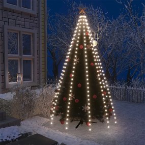 vidaXL Kerstboomverlichting met 250 LED's koudwit net 250 cm