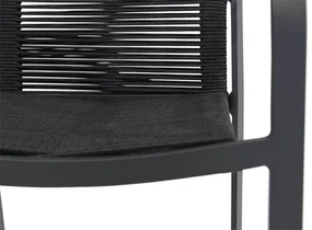 Tuinset Ronde Tuintafel 4 personen 125 cm Rope Grijs  Santika Furniture Santika