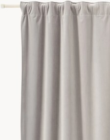 Fluwelen dim-out gordijnen Rush, 2-delig, B 135 cm