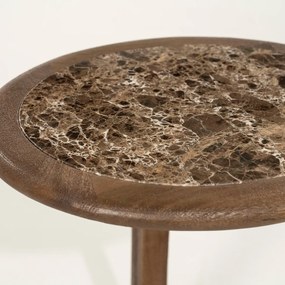 Bijzettafel Open Design Bruin - 43 X 37cm.