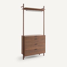 Kledingrek met ladekast voor dressing, Rory
