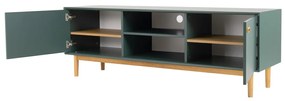 Tenzo Svea Scandinavisch Tv-meubel Groen Met Eiken - 170x44x57cm.