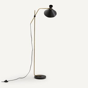 Staande lamp in used messing, Zoticus