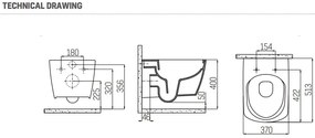SaniGoods Cody douche wc met bidetkraan koud/warm water wit glans
