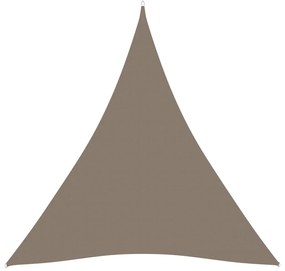 vidaXL Zonnescherm driehoekig 4,5x4,5x4,5 m oxford stof taupe
