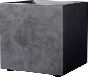 Cubo Millennium Plantenbak 49 x 49 x 49cm - Anthraciet - Met waterreservoir en wielen