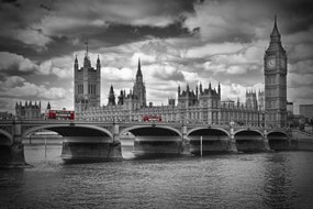 Foto LONDON Westminster Bridge & Red Buses, Melanie Viola, (40 x 26.7 cm)