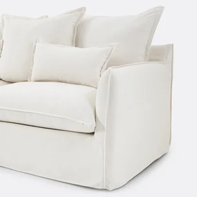Hoekbank in mêlee polyester, linkerhoek, Odna