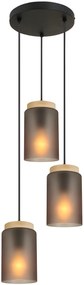 Hanglamp  APP1811-3CPR Frosted Grey