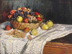Kunstreproductie A Bowl of Apples (1880), Claude Monet