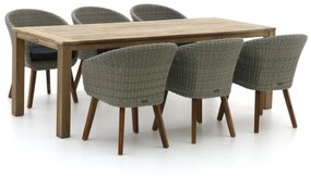 Intenso Tropea/ROUGH-S 220cm dining tuinset 7-delig