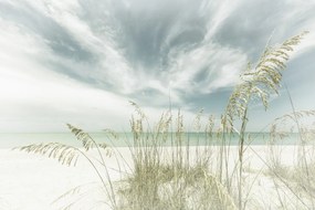 Kunstfotografie Heavenly calmness on the beach | Vintage, Melanie Viola, (40 x 26.7 cm)
