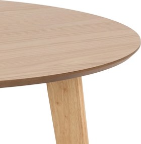 ROXY Natuurlijk eiken 90 cm - RONDE TAFEL VOOR KEUKEN/EETKAMER RETRO