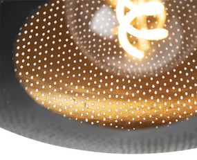 Oosterse plafondlamp zwart met goud 40 cm - RadianceOosters E27 rond Binnenverlichting Lamp