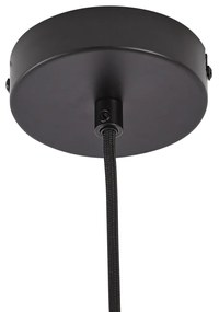 Retro hanglamp goud met beige glas - Jina