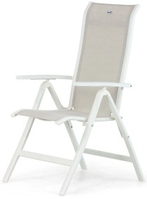 Hartman Alice Comfort Standenstoel Aluminium/textileen Wit