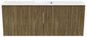 Mondiaz Joya 100cm toiletmeubel dusk met wastafel faye midden zonder kraangat talc