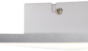 Modern LED-paneel staal 40 cm incl. LED - Liv