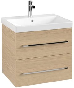 Villeroy & Boch Avento Wastafelonderkast - 2 uittrekladen - 576 x 514 x 484 mm - Nordic Oak A88900VJ