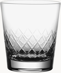 Mondgeblazen kristallen whisky glazen Lattice, 4-delig