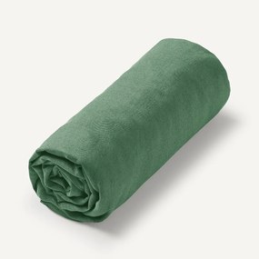 Hoeslaken in gewassen linnen, Elina voor dikke matras