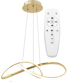 Hangring Plafondlamp Modern LED Afstandsbediening APP394-CP Goud