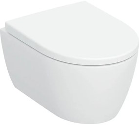 Geberit iCon Wandclosetset - 49x35cm - compact - diepspoel - rimless - TurboFlush - KeraTect - softclose en quickrelease zitting - glans wit 503.048.00.8