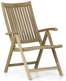 Tuinstoel Teak Old teak greywash Garden Collections Canterbury verstelbare tuinstoel
