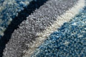 Tapijt PETIT HELICOPTER  vliegtuigen blauw