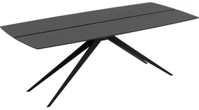 Goossens Excellent Eettafel Floyd, Semi rechthoekig 220 x 100 cm met split