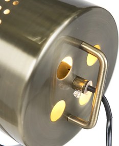 Smart vloerlamp tripod hout met studiospot incl. Wifi B35  - Braha