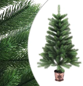 vidaXL Kunstkerstboom met LED's 90 cm groen